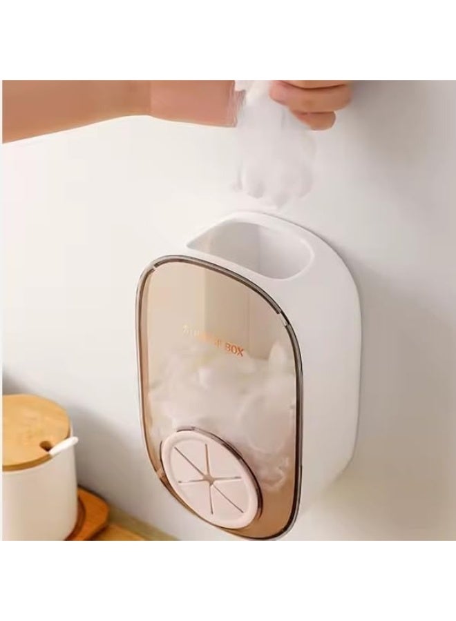 Adhesive Wall Storage Box Organizer – Clear Acrylic No-Drill Holder for Food Storage Bags, Sink Mesh Bags, Plastic Bags & Kitchen Accessories – Multi Purpose – Random Color - Image 2